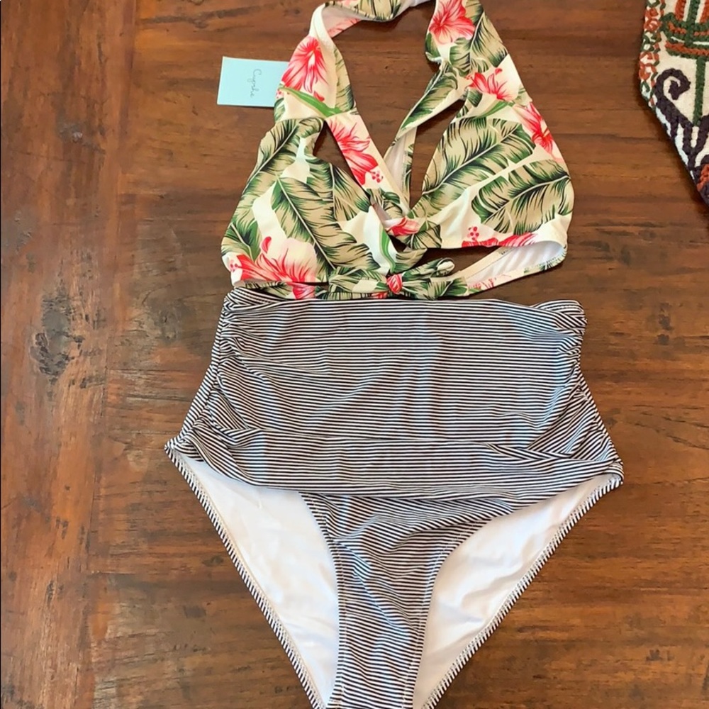 Two piece swim suit